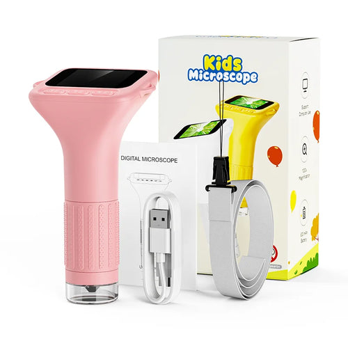 1000X 1080P 2inch screen Digital Handheld Kids Microscope, Mini