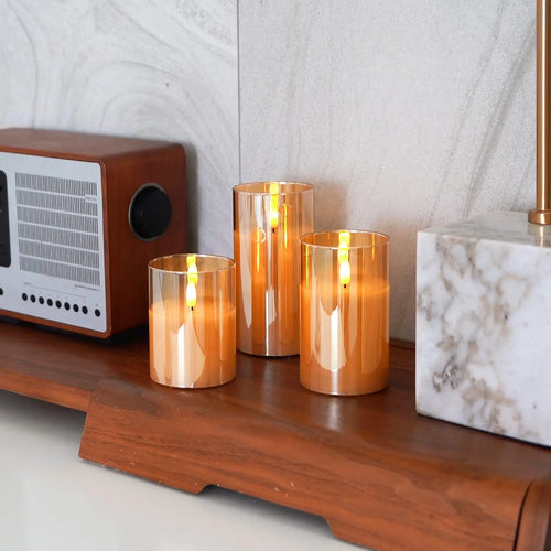 LED Flameless Candles with Remote Timer Realistic Flickering Flame