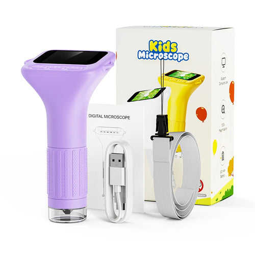 1000X 1080P 2inch screen Digital Handheld Kids Microscope, Mini