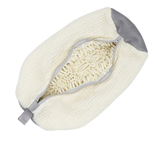 Fluffy Fiber 360° Surround Cleaning Shoe Washing Bag - Reusable