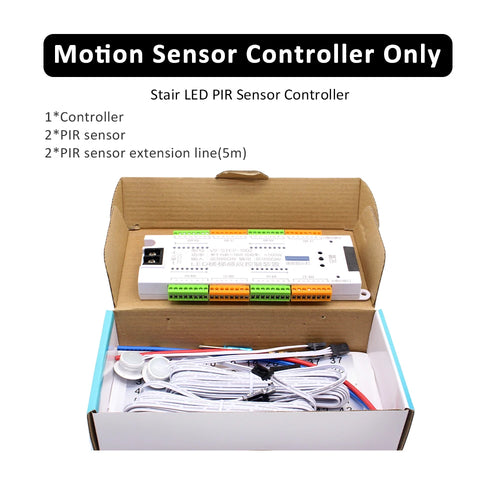 LED Motion Sensor Stair Light Strip Controller DC 12V 24V 32 Channels
