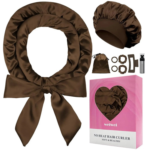 Satin Heatless Curling Set Heatless Curls Overnight Hair Curler 70" No