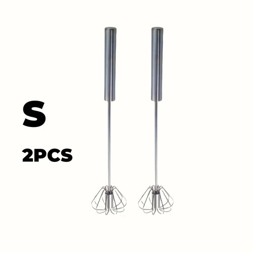 Stainless Steel Egg Beater Durable Semi-Automatic Mixer for Effortless