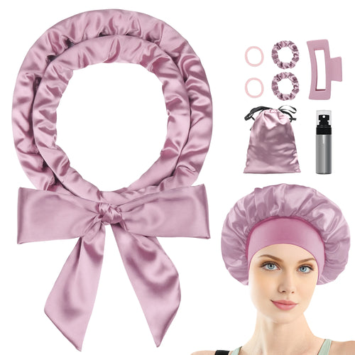 Satin Heatless Curling Set Heatless Curls Overnight Hair Curler 70" No