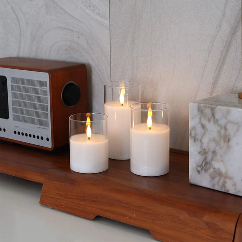LED Flameless Candles with Remote Timer Realistic Flickering Flame