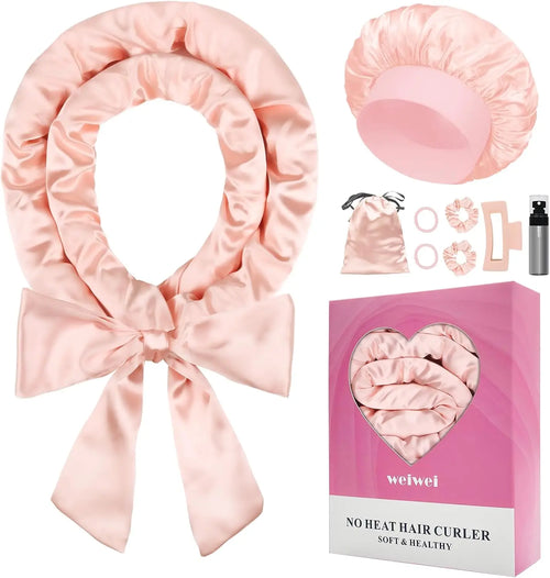 Satin Heatless Curling Set Heatless Curls Overnight Hair Curler 70" No