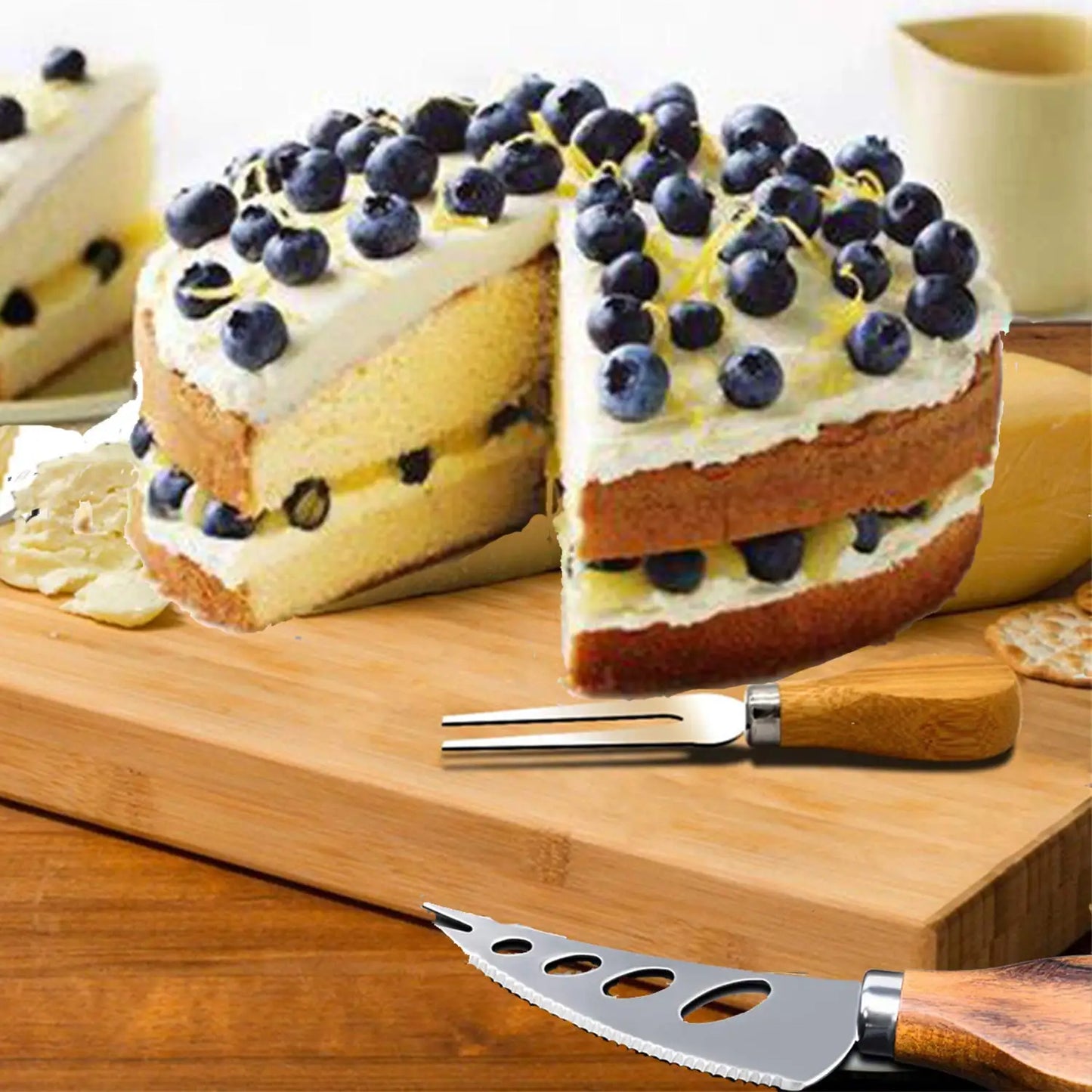 6-Piece Cheese Knives Set for Charcuterie Boards and Cutlery,