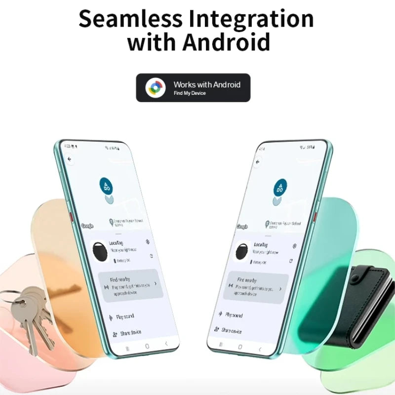 1/2/ 4pcs Bluetooth GPS Tracker Work With Android Google Find My App