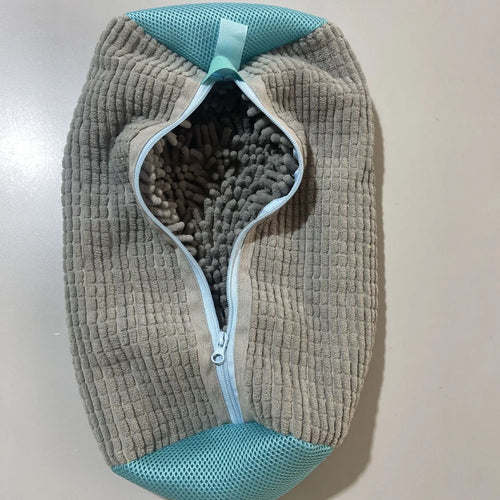 Fluffy Fiber 360° Surround Cleaning Shoe Washing Bag - Reusable