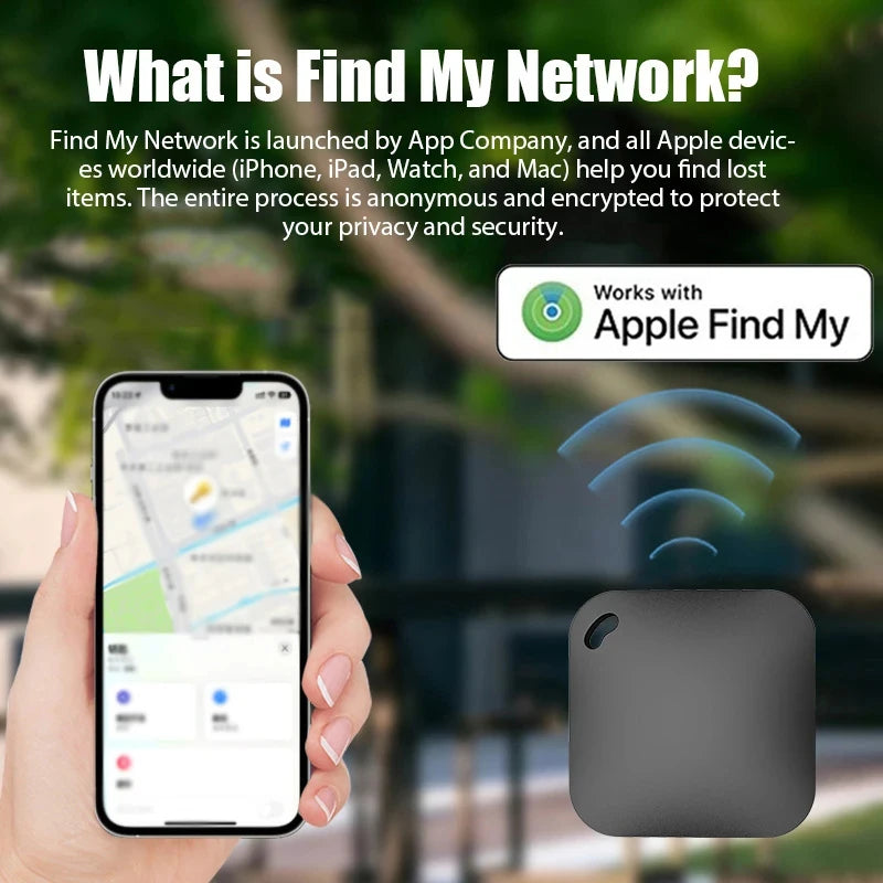 Smart GPS Tracker Works With Apple Find My APP iTag Pet Kids Luggage