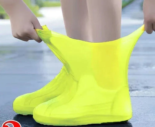 1 Pair Silicone WaterProof Shoe Covers Lip-resistant Rubber Rain Boot